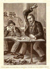 Absinthe versus Alcohol  c 1900.
