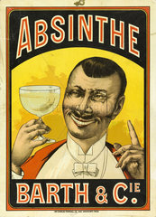 ‘Absinthe Barth & Cie’  c 1890.