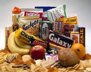 Various snacks  1990s.