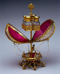 Model of a balloon in glass and metal  late 18th century.