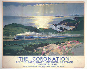 ‘The Coronation’  LNER poster  1938.