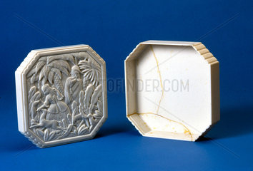 Octagonal box made of urea formaldehyde  1930s.