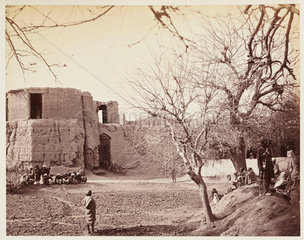 'Jellallabad [sic]  The Bastion...'  c 1878.