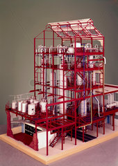 Continuous tar acid distillation plant  c 1956.
