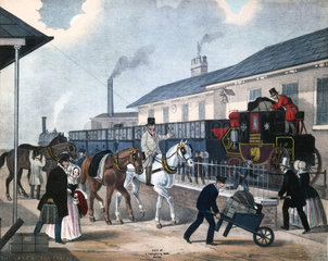 ‘The Last of the Coaches’  c 1850.
