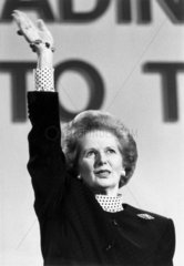 Margaret Thatcher at the Tory Party Conference  Scarborough  March 1989.