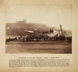 ‘Photograph Of The New Life-Boat 'Robert & Mary Ellis’  1881.