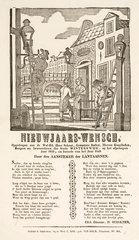 Lamplighters in Winterswijk  Holland  poster  1848-1849.