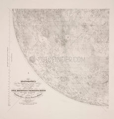 Northeast quadrant of Beer & Madler Moon map  1834.