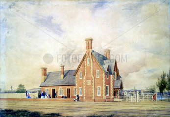 Wye Station  Kent  c 1850s.