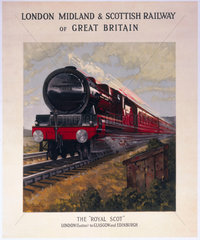 The 'Royal Scot' locomotive  LMS poster 1931.