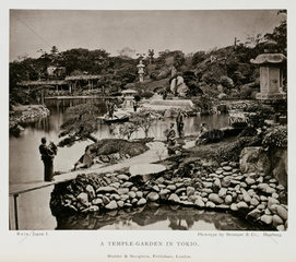 ‘A Temple-Garden in Tokio’  Japan  c 1874-1875.