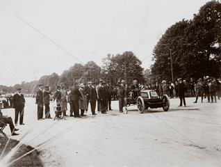 C S Rolls at the start line at Phoenix Park  Dublin  Ireland  1903.