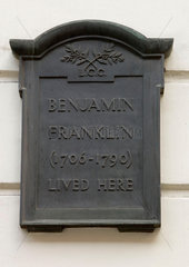 Benjamin Franklin’s House  London  2006.