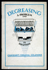 Crawshaw's Chemical Colander  c 1940s.
