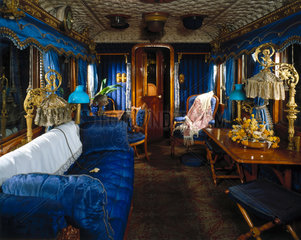Queen Victoria's royal saloon  L&NWR carriage  1869.