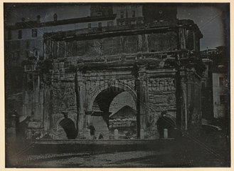 'Rome  the East side of the Triumphal Arch of Septimus Severus...'  1841.