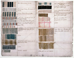 Specimens of linen  1783.