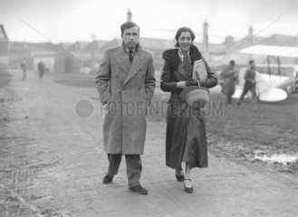 Amy Johnson and her husband  James Mollison  8 November 1932.