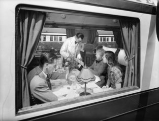 First class dining car  1938.