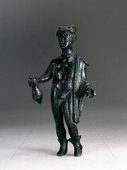 Bronze statuette of the god Mercury  Italy.