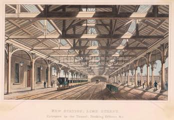New Station  Lime Street  Liverpool  1836.