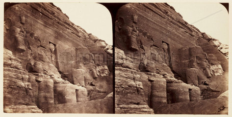 'The Great Rock Temple at Abou Simbel'  1859.