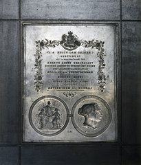 Metal plaque mould  dated 1 May 1851.