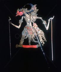 Javanese shadow puppet  early 20th century.
