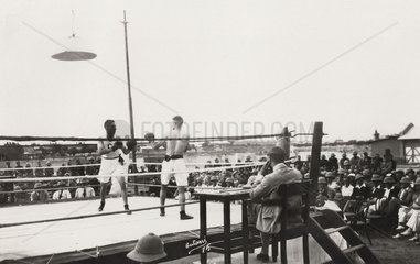 British soldiers boxing  India  c 1930s.