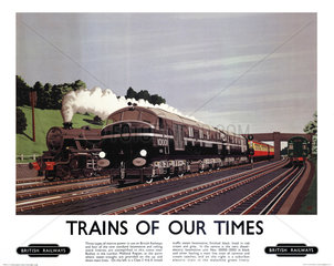 'Trains of our Times'  BR poster  1948-1965.