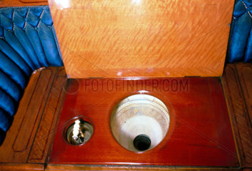 Queen Victoria's lavatory on the royal train  1869.