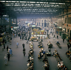 The concourse  Waterloo Station  London  1963.