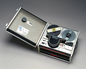 Sony videocorder  model CV-2100  black & white video recorder  c 1970s.