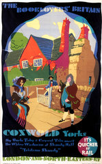 ‘The Booklovers’ Britain - Coxwold  Yorkshire'  LNER poster  1933.