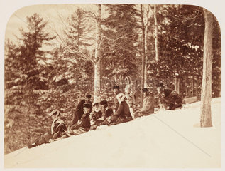 'Tobogganing'  1860.