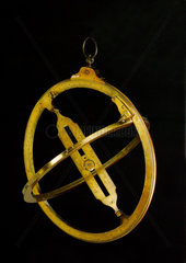 Universal equinoctial ring sundial  London  18th century.