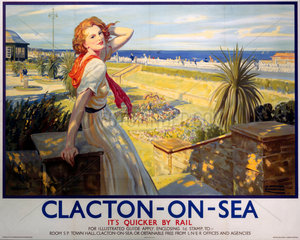 ‘Clacton-on-Sea’  LNER poster  1923-1947.