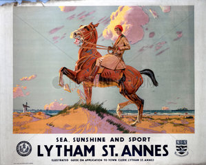‘Sea  Sunshine and Sport: Lytham St Annes’  LMS poster  1923-1947.
