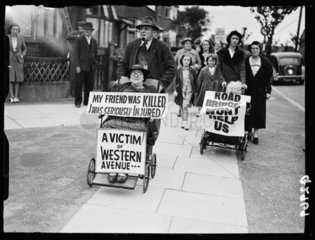 Residents’ demonstration  London  1938.