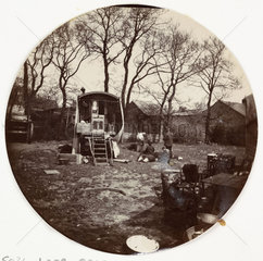 Gypsy camp  c 1890.