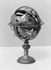 Armillary sphere  1842. This armillary sphe