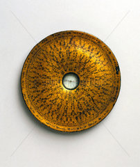 Geomantic feng shui compass  Chinese  1850-1920.