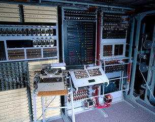 Re-creation of 'Colossus' code-breaking computer  Bletchley Park  1997.