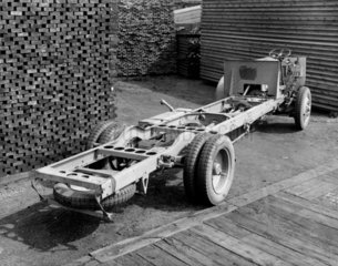 Leyland bus chassis  before construction at