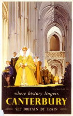 ‘Canterbury’  BR poster  1952.