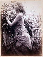 Young Ceylonese woman plantation worker  c 1875-1878.