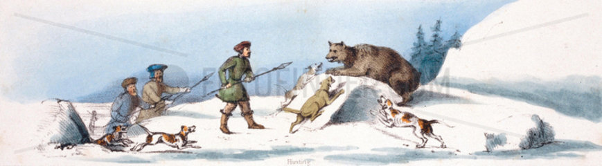 'Hunting'  c 1845.