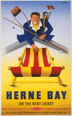 'Herne Bay ' BR poster  c 1950s.