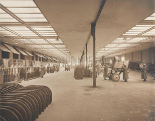 Interior of National Aircraft Factory No 3  Aintree  Liverpool  1918.
